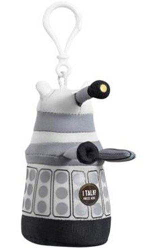 Doctor Who Mini Talking Light-Up White Dalek Plush Key Chain