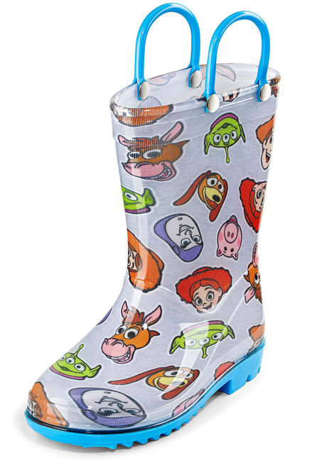 Disney Toy Story Kids PVC Waterproof Rainboots - Woody, Buzz Lightyear, Aliens, Hamm, Rex and Slinky Dog - Size 6 Toddler Disney Toy Story Kids PVC Waterproof Rainboots - Woody, Buzz Lightyear, Aliens, Hamm, Rex and Slinky Dog - Size 6 Toddler