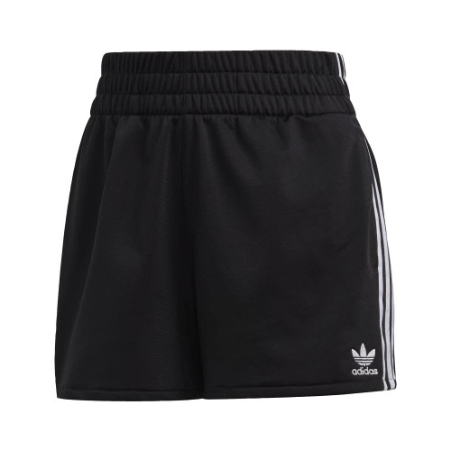 adidas Originals womens 3-Stripes Shorts Black/White Medium