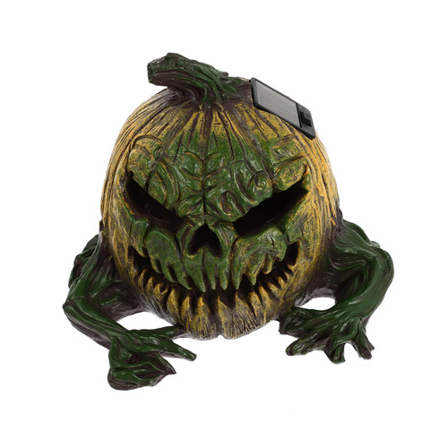 Halloween Garden Light 1pc Solar Pumpkin Lantern Exterior Solar Powered Lights Out Door Decor Halloween Decorations Outdoor Halloween Pumpkin Lights Spooky Lights Halloween Green