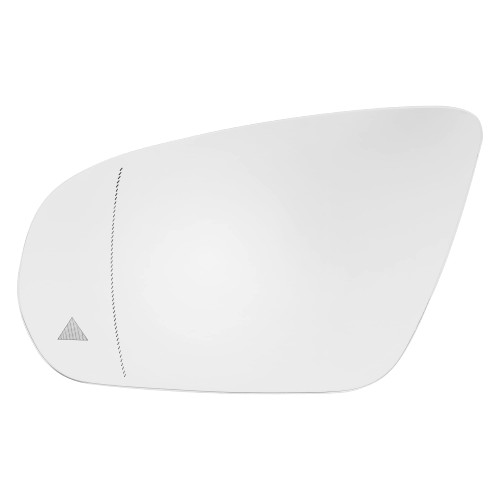 X AUTOHAUX Car Rearview Left Driver Side Heated Mirror Glass Replacement with Backing Plate for Mercedes-Benz C-CLASS W205 2015-2019