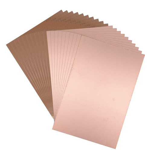 uxcell Single-Sided Copper Clad Laminate PCB Circuit Board, FR4 180x120mm 7.09x4.72 inch, 1.5mm Thickness DIY Prototyping PCB Board, Name Board, 20pcs