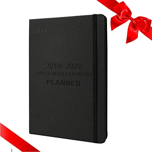 Daily Planner 2019-Daily,Weekly,Monthly,Yearly Planner,Organizer To Achieve Goals and Improve Productivity-Day Journal-Daily Agenda Planner(5.8x8.4,Black)