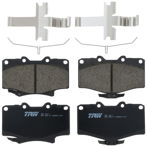TRW Pro TRC0611 Disc Brake Pad Set For Toyota 4Runner 1992-2000, Front, And Other Applications