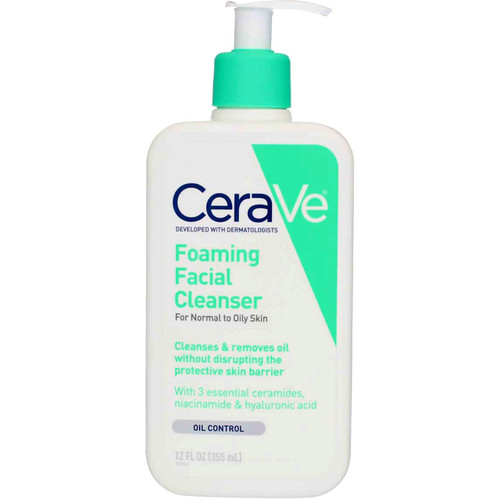 Cerave Facial Foaming Cleanser 12 Ounce Pump (355ml) (2 Pack) Cerave Facial Foaming Cleanser 12 Ounce Pump (355ml) (2 Pack)