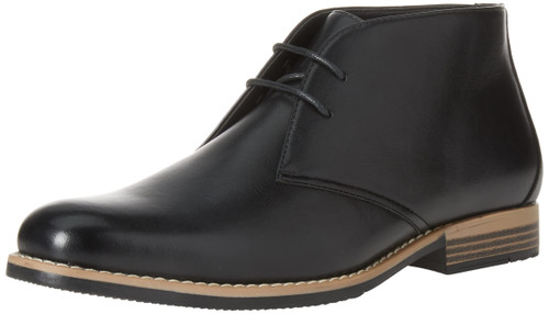 Amazon Essentials Men's Desert Boot, Black, 10.5