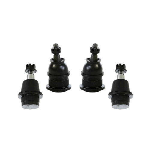 4 Pc Front Upper & Lower Ball Joints Driver Passenger Side / "Lower Ball Joints Fit Steel Control Arms Fits Models with Torsion Bar Suspension"