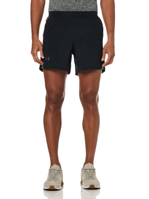 Under Armour Men's Launch Run 5-Inch Shorts , Black (001)/Reflective , XX-Large