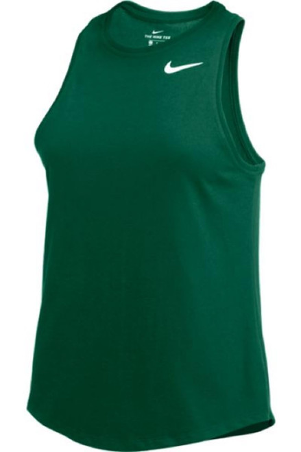 Nike Womens Dry High Neck Tank Top (as1, Alpha, l, Regular, Regular, Gorge Green)