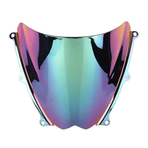 Motorcycle Front Windscreen Windshield Protection ABS Plastic Wind Deflector Screen Fit for Suzuki GSXR1000 K7 GSXR 1000 2007-2008 (Deep-Iridium)