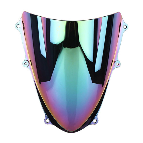 Motorcycle Front Windscreen Windshield Protection ABS Plastic Wind Deflector Screen Fit for Suzuki GSXR1000 K9 GSXR 1000 2009-2016 (Deep-Iridium)