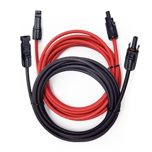 BEAYFILY 10AWG Solar Extension Cable Wire,Solar Panel Adaptor Cable with Male and Female Weatherproof Connector (20 Ft)