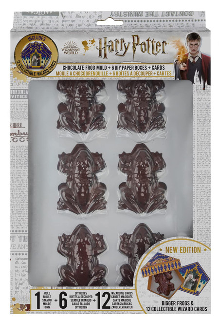 Cinereplicas Harry Potter - Chocolate Frog Mold (12 Wizard Card, 6 DIY Boxes) - Official License