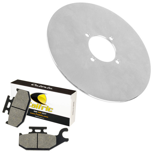 Caltric Rear Brake Disc Rotor with Pads Compatible with Yamaha Wolverine 450 YFM450FX 4X4 2006 2007 2008 2009 2010 Caltric Rear Brake Disc Rotor with Pads Compatible with Yamaha Wolverine 450 YFM450FX 4X4 2006 2007 2008 2009 2010