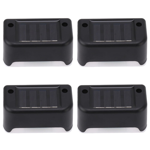 16Pcs Solar Deck Lights, Solar Powered LED Step Lights IP65 Waterproof for Backyard Garden Patio