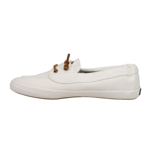 Sperry Women's, Lounge Away 2 Boat Shoe White Linen 8.5 M