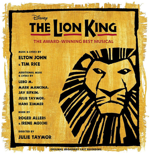 The Lion King: Original Broadway Cast [Yellow/Black Splatter 2 LP]