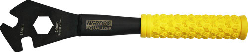 Pedro's Unisex's Equalizer PRO Pedal Wrench II-15MM, Black/Yellow, 15mm