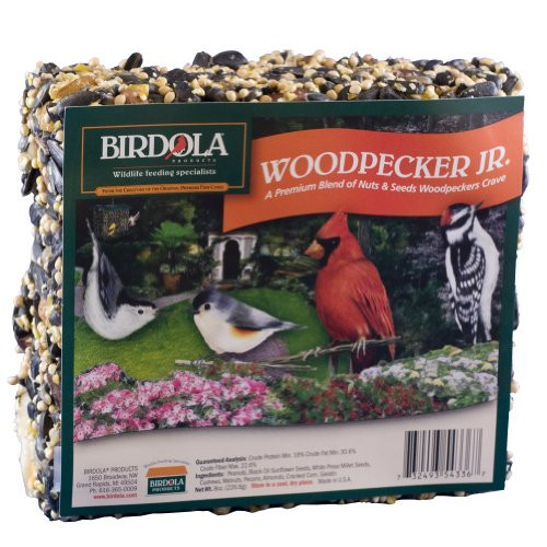 Birdola Woodpecker Junior Seed Cake, 8-Ounce, 3.8 x 1.5 x 4.4 inches