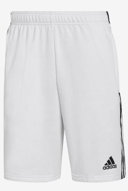 adidas Men's Tiro 21 Sweat Shorts, White/Black, Medium