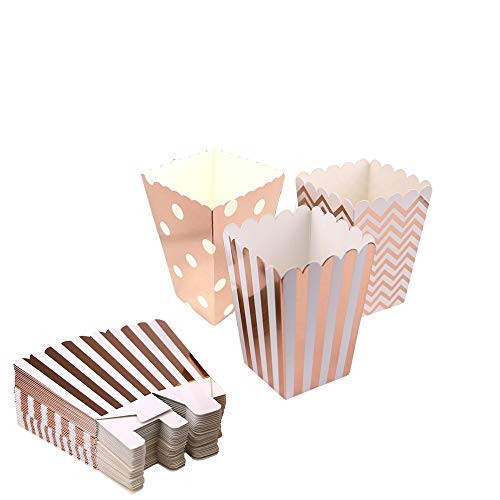 36PCS Rose Gold Popcorn Boxes,Open-Top Popcorn Box,Mini Popcorn Box,Cardboard Candy Box,for Birthday,Baby Showers,Graduation,Anniversary,Engagement,Bride,Wedding,Fiesta Dessert Tables Party Supplies 36PCS Rose Gold Popcorn Boxes,Open-Top Popcorn Box,Mini Popcorn Box,Cardboard Candy Box,for Birthday,Baby Showers,Graduation,Anniversary,Engagement,Bride,Wedding,Fiesta Dessert Tables Party Supplies