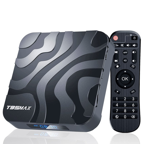 EASYTONE T95MAX Android TV Box 12.0, 2023 Newest Android Box TV 4GB RAM 32GB ROM H618 Quad-Core CPU 6K TV Box Support 2.4/5G Dual WiFi Ethernet Bluetooth 4.0 H.265 Android Smart TV Box
