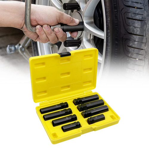 RYANSTAR RACING 8Pcs Wheel Lock Removal Kit, SAE Metric Piece Locking Lug Master Key Set, for Removing Locking Lug Nuts on Aftermarket Wheels RYANSTAR RACING 8Pcs Wheel Lock Removal Kit, SAE Metric Piece Locking Lug Master Key Set, for Removing Locking Lug Nuts on Aftermarket Wheels