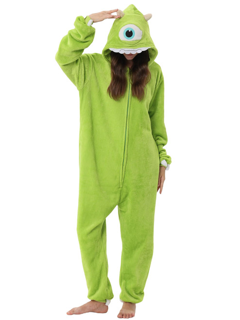 QSTYLE Adult Animal Onesie Halloween Costume,One Piece Cosplay Suit for Women and Men