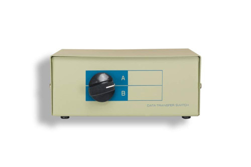 KENTEK DB9 Female 2 Way Manual Data Switch Box RS-232 D-Sub 9 Pin I/O AB Port for PC MAC to Peripherals Devices Printer