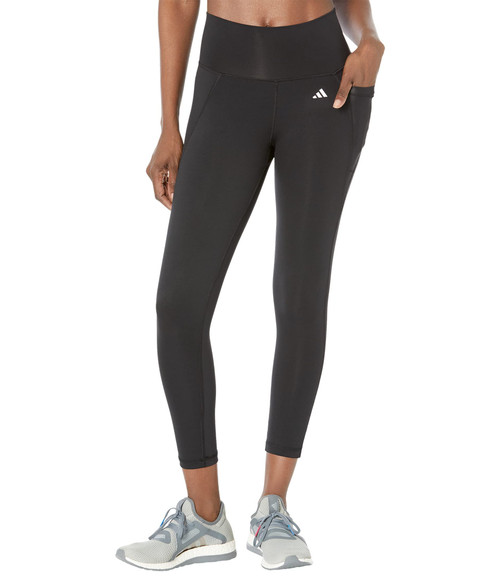 adidas Women's Optime Stash Pocket High Waisted 7/8 Tights, Black, Large