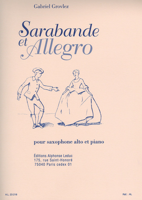 Sarabande Et Allegro for Alto Saxophone and Piano