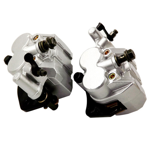 WFLNHB Front Left and Right Brake Caliper Set with Pads 59300-05H00-999 Replacement for Yamaha Rhino 660 2004-2007 Rhino 700 2008-2013 Rhino 450 2006-2009