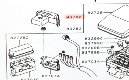 RED Positive Battery Post & Fusible Link Cover 8571A004 Mitsubishi Lancer EXC Evolution 2008 2009 2010 2011 2012 2013 2014 2015 2016 2017