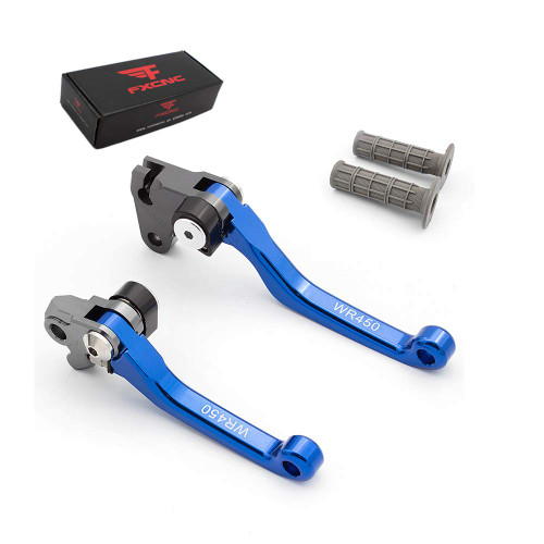 FXCNC Racing CNC Aluminum Dirt Bike Pivot Brake Clutch Levers Set for WR450F WR450 F 2016 2017 2018