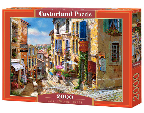 CASTORLAND 2000 Piece Jigsaw Puzzles, Saint Emilion, France, Puzzle of France, Village, Adult Puzzles, Castorland C-200740-2 CASTORLAND 2000 Piece Jigsaw Puzzles, Saint Emilion, France, Puzzle of France, Village, Adult Puzzles, Castorland C-200740-2