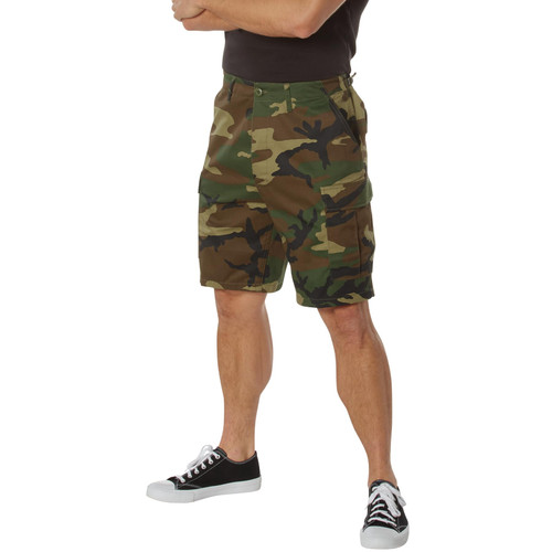 Rothco P/C BDU Shorts, Woodland Camo, 2XL