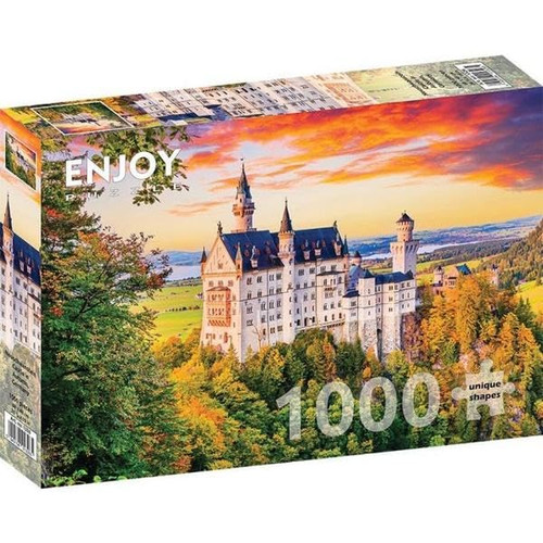 ENJOY-1326 Neuschwanstein Castle in Autumn, Germany, Jigsaw Puzzle, 1000 Pieces