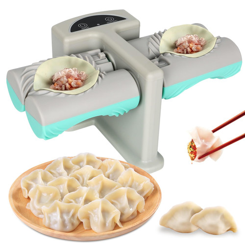 Dumpling Maker, Double-headed Automatic Dumpling Maker Mould, Household Quick Dumpling Making Tool for Chinese Dumpling Wonton Maker