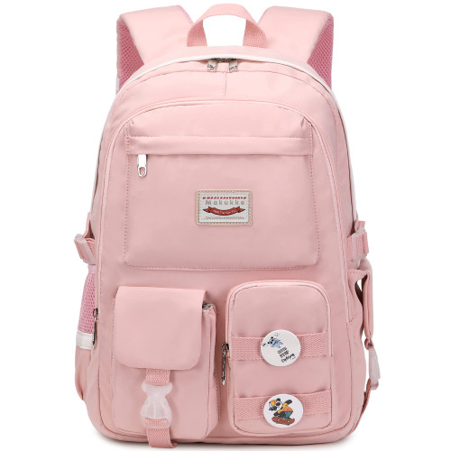 Makukke School Backpacks for Teen Girls - Laptop Backpacks 15.6 Inch College Cute Bookbag Anti Theft Women Casual Daypack,Pink Backpack