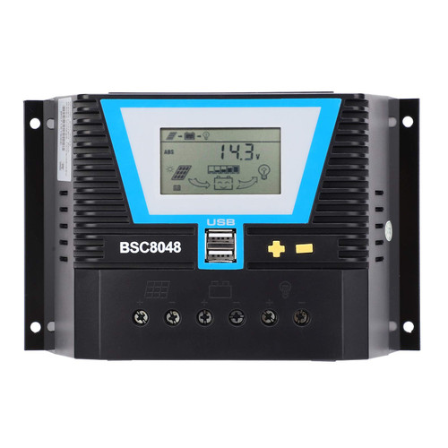 Solar Charge Controller for Variety Batteries BSC8048 80A 12V/24V/36V/48V Intelligent Solar Controller