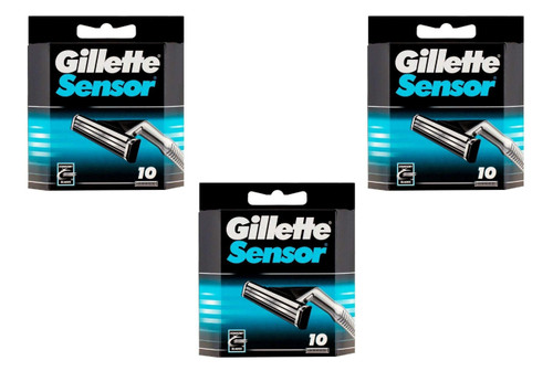 Gillette Mens Sensor Cartridges 10 Count (3 Pack)