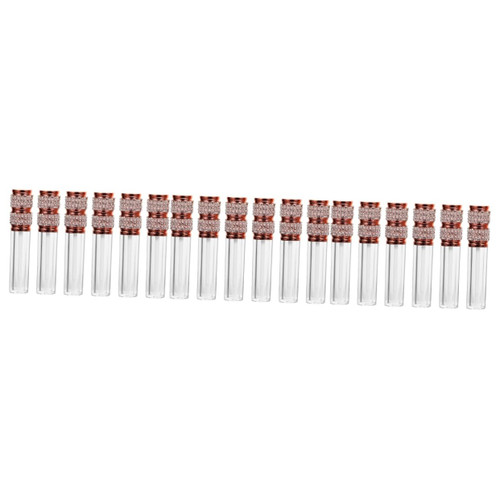 FOMIYES 18 pcs diamond lip gloss bottle refill empty lip tubes mini lip gloss tubes Lip Balm Bottle plastic lip gloss containers plastic container Lip Balms Tube lipstick round