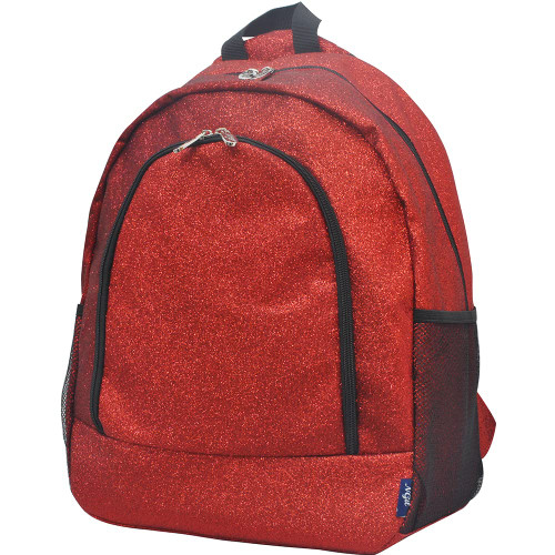 NGIL Canvas School Backpack (Glitter-Red)