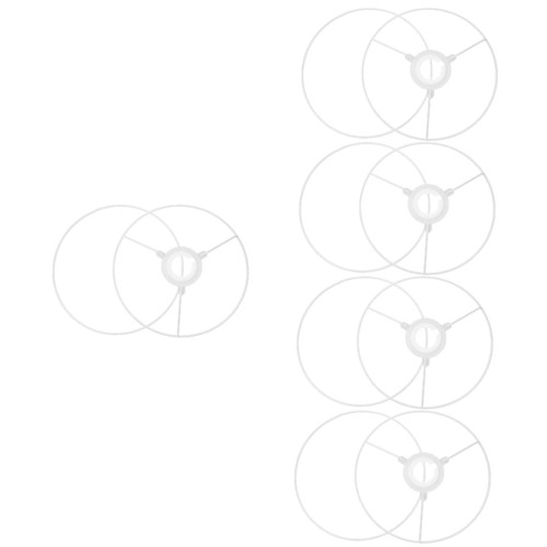 BESTOYARD 5 Sets lampshade frame vintage lamp shades lampshades for table lamp chandelier shades lamp shade holder ring lampshade adapter ring lamp shade harp holder Metal Lamp Fix Ring