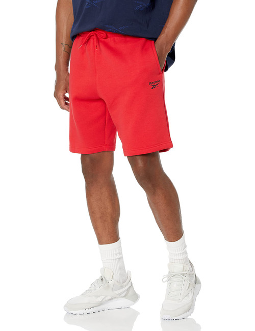 Reebok Men's Standard Identity Shorts, Vector Red/Small Logo Black, XX-Large