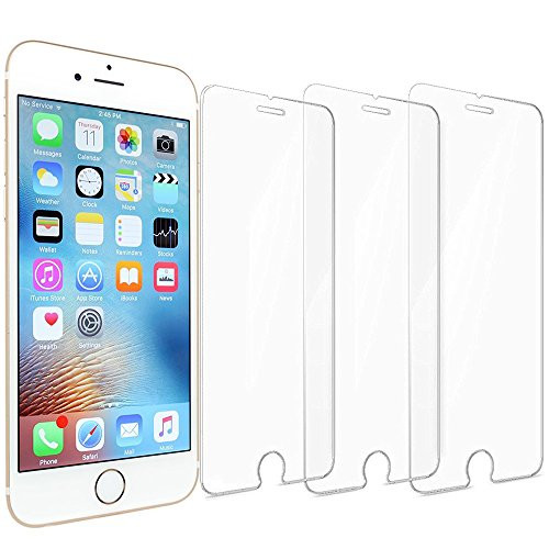 Novo Icon ?3Pack? Screen Protector for iPhone 8 Plus/iPhone 7 Plus, Tempered Glass Screen Protector 3D Touch Crystal Clear Screen Protector Glass Film for iPhone 8 Plus/iPhone 7 Plus