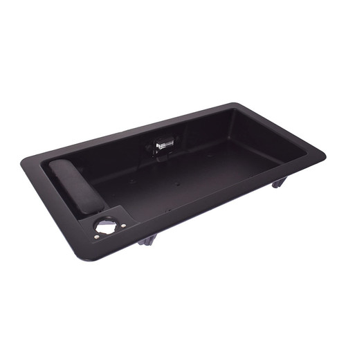 RainMan S Rear Cargo Door Handle & License Plate Tag Bracket Black Replacement for Van E150 E250 E350 1992-2007 FO1820100 6C2Z-15434A20-AA