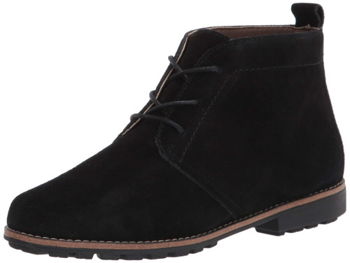 WHITE MOUNTAIN Shoes Auburn Women's Boot, Black/Suede, 6.5 M