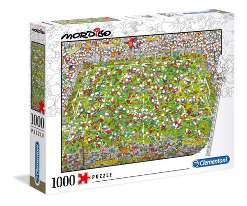 Clementoni - 39537 - Mordillo Puzzle - The Match - 1000 Pieces - Made in Italy - Jigsaw Puzzles for Adult
