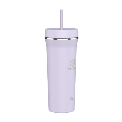Takeya Stainless Steel Insulated Tumbler with Straw Lid, 32 Ounce, Lavender Field